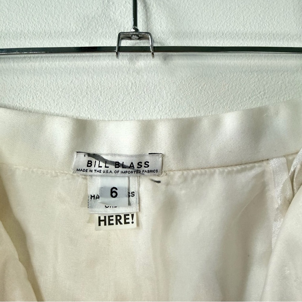 Bill Blass Ivory Cream High Waist Trousers Size Small 4/6 Vintage Tailored Pants - Picture 6 of 9